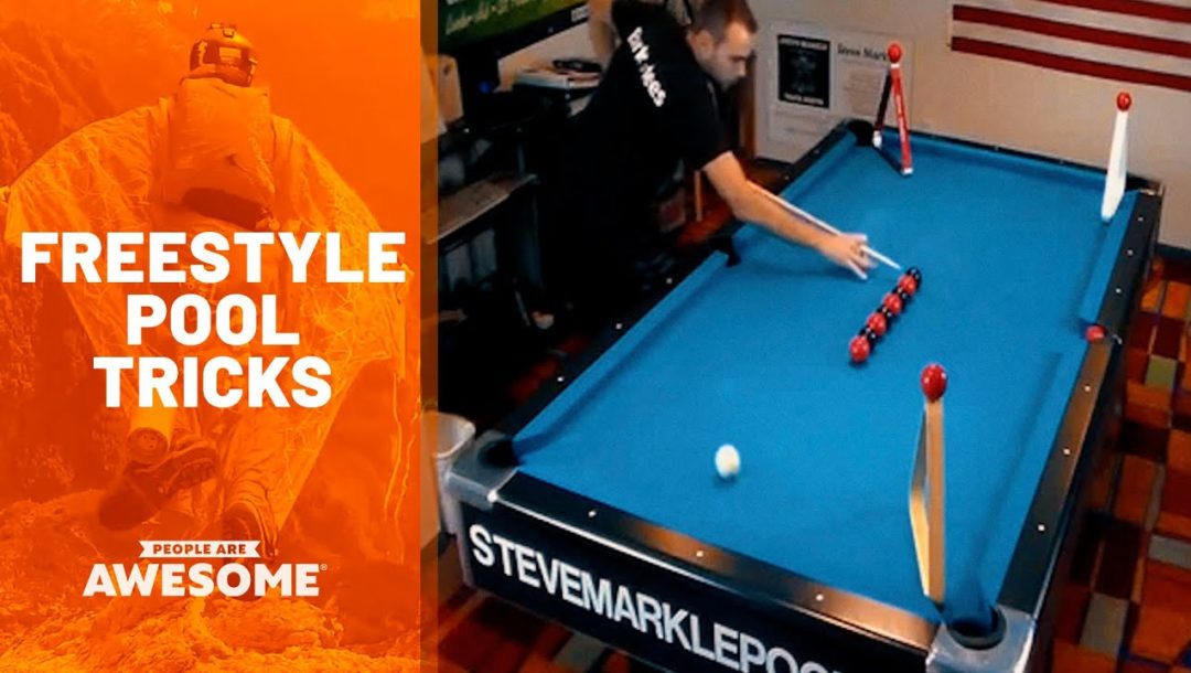 Satisfying Freestyle Pool Trick Shots | People Are Awesome